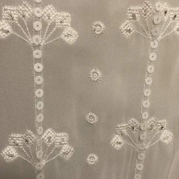 Lane Bryant 22-24 sheer white peasant blouse - Picture 7 of 7